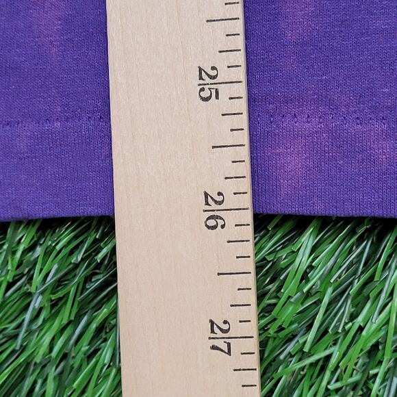 Vintage HANES Shirt Womens XL 22x26 Purple Boston Bleached - Picture 5 of 12
